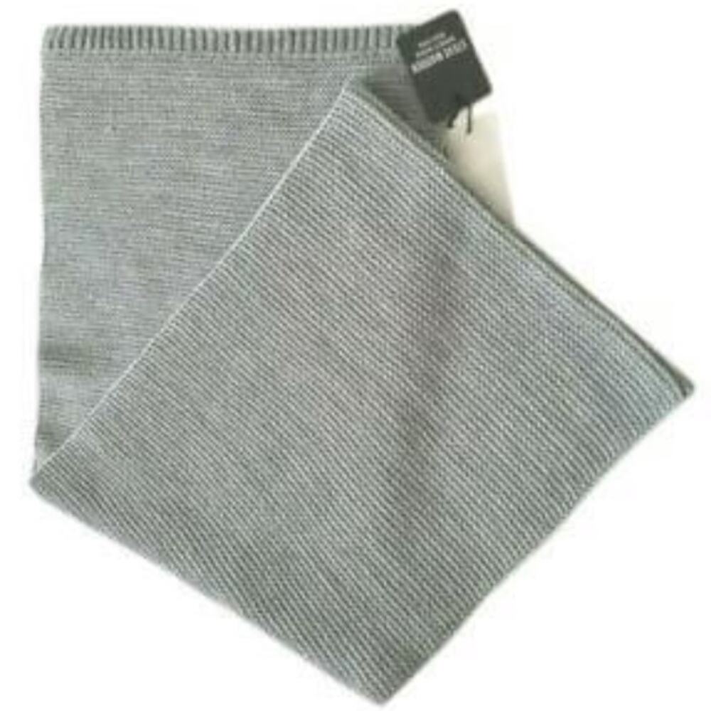 Steve Madden Cable Knit Winter Scarf Heather Grey